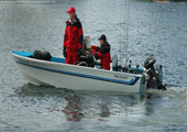 Fishermen in Boats at Walleye Derby